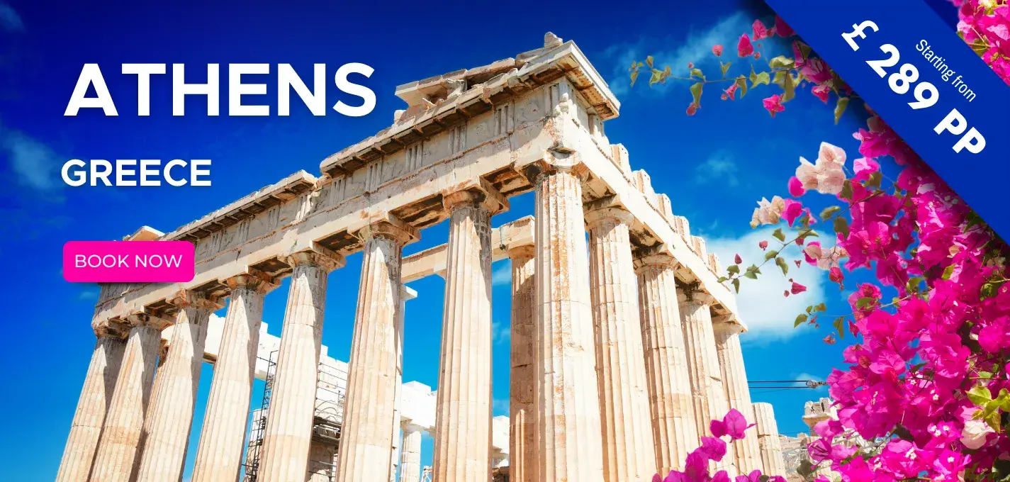 ATHENS: Deluxe Break W/ Breakfast & Full Day Saronic Gulf Island Cruise with Lunch & Live music