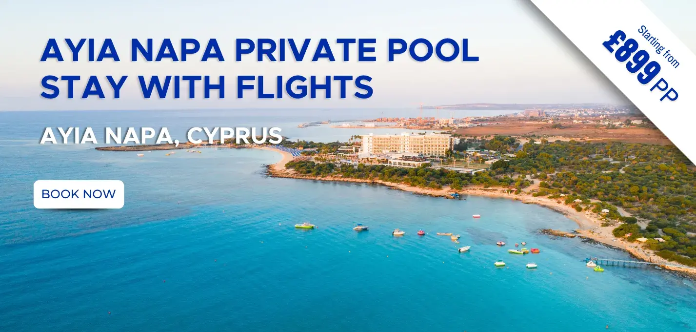 Ayia Napa Private Pool Stay W/Flights