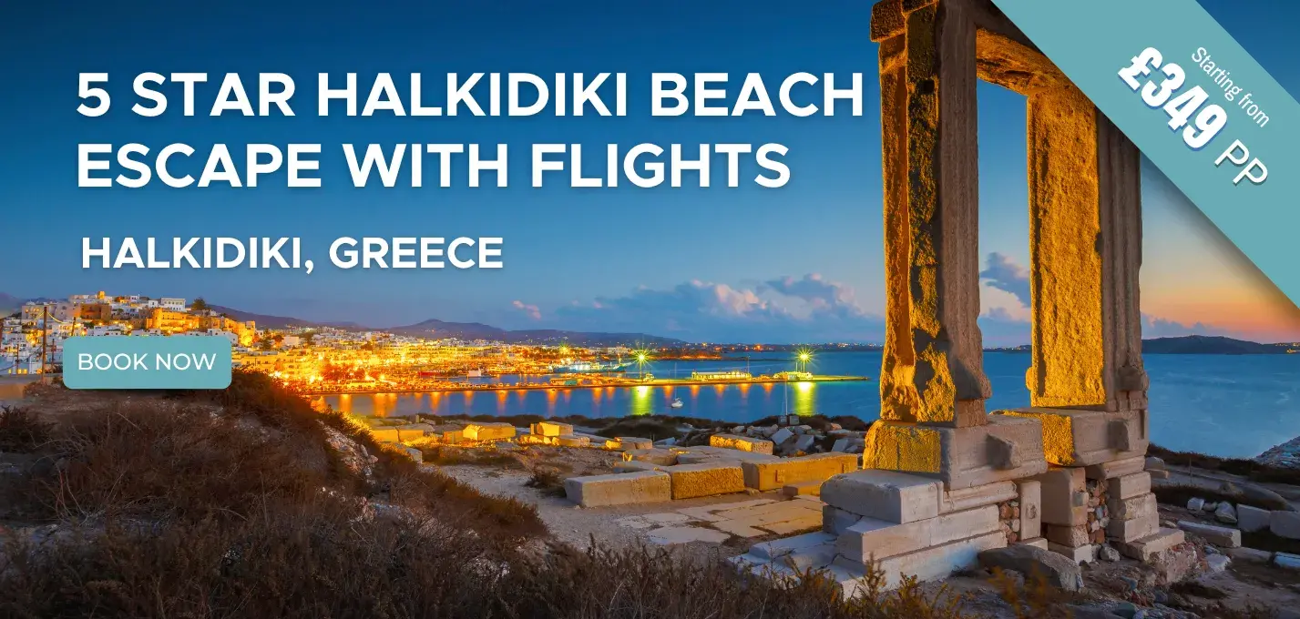 5 Star Halkidiki Beach Escape W/Flights