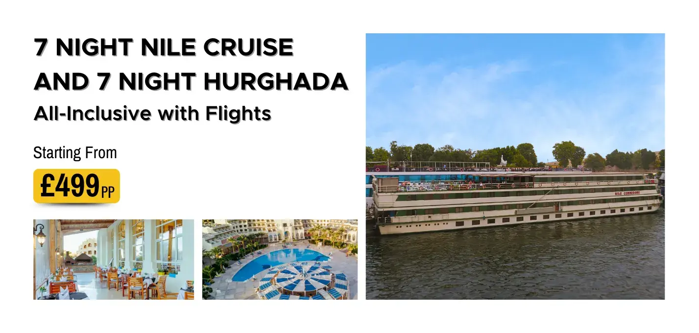 7 Night Nile Cruise and 7 Night Hurghada All-Inclusive W/ Flights
