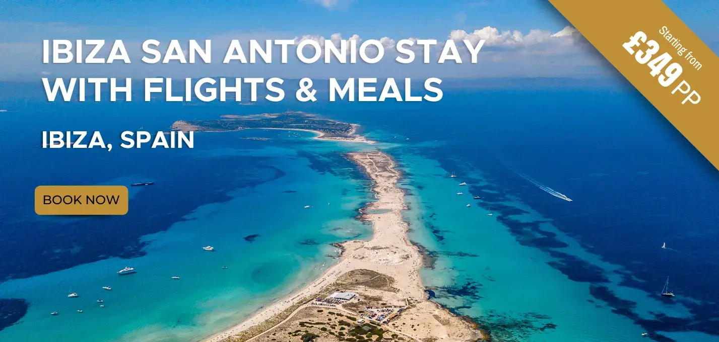 Ibiza San Antonio Stay W/Flights and meals