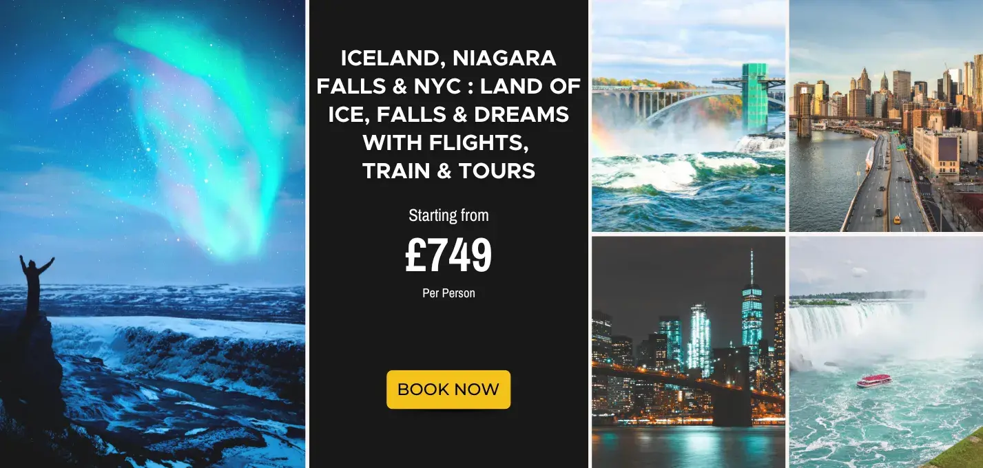 Iceland, Niagara Falls & NYC : Land of Ice, Falls & Dreams W/Flights, Train & Tours