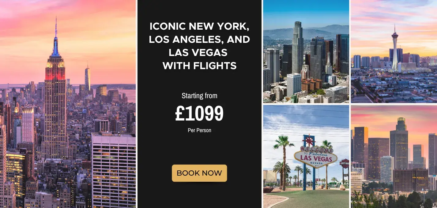 Iconic New York, Los Angeles, and Las Vegas W/Flights