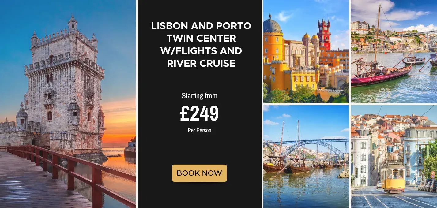Lisbon & Porto Twin-City Journey W/Flights and Riverfront Experience