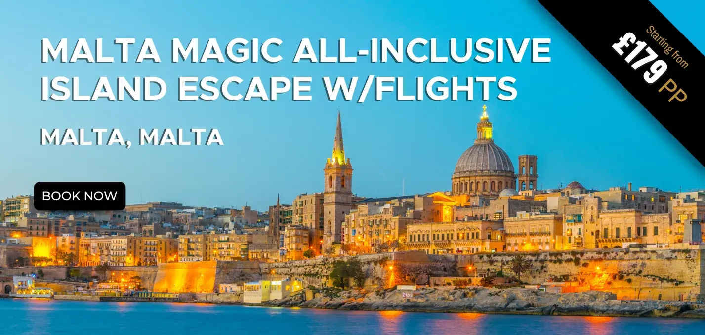 Malta Magic All-Inclusive Island Escape W/Flights