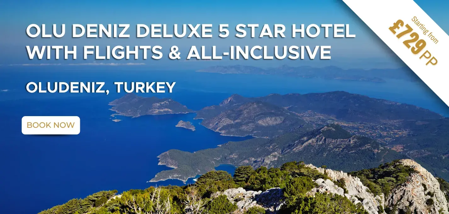 Olu Deniz Deluxe 5 Star Hotel W/Flights and All-Inclusive