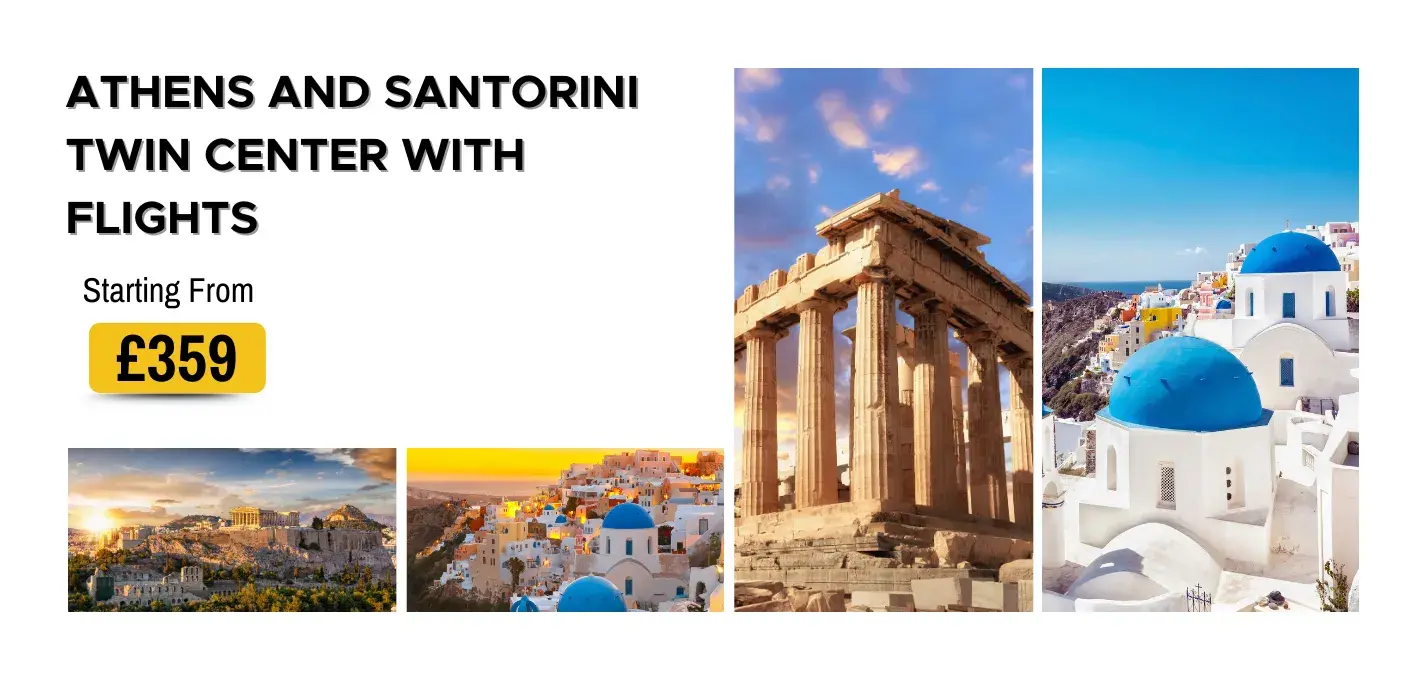 Athens and Santorini Twin Center W/Flights