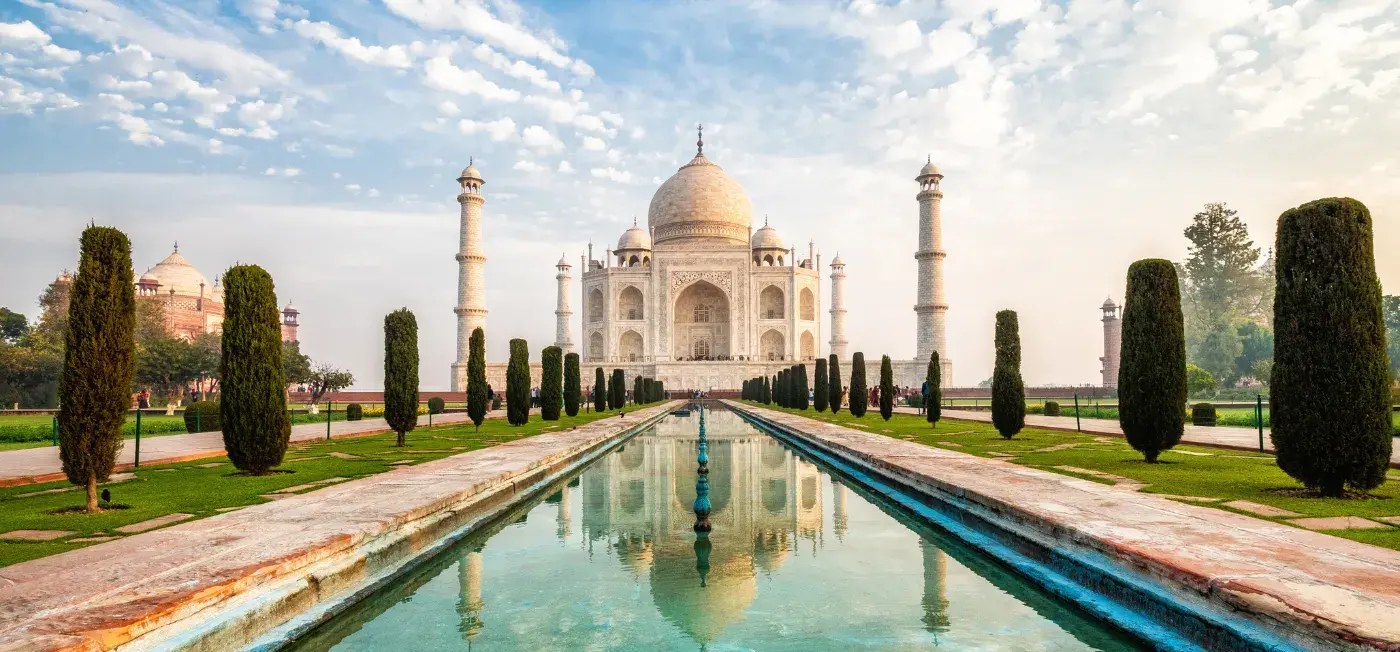 Taj Mahal view of New Delhi, India